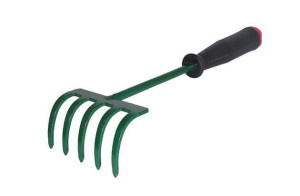 Kard Grabki Ogrodowe 5-zebów Pręt Metalowy 25cm Z Rączką