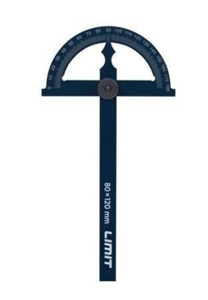 Kątomierz aluminiowy PRD 80x120MM 277450102 Limit