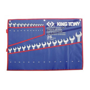 King Tony Zestaw Kluczy Płasko-oczkowych 6-32mm 26szt. Etui