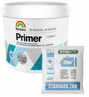 Beckers Primer grunt farba gruntująca 10L + Gratis