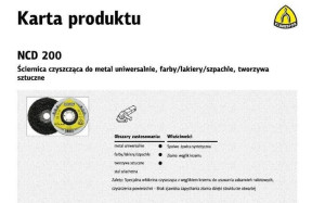 Klingspor Ściernica Czyszcząca 115mm Ncd 200
