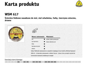 Klingspor Ściernica Listkowa Nasadzana 125mm Wsm615 Gr.120