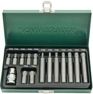Klucze wpustowe BITY Torx 15szt Zestaw JONNESWAY