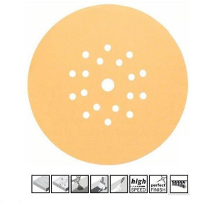 Krążek 225mm C470 Gr. 80, 25szt., Z Otworami
