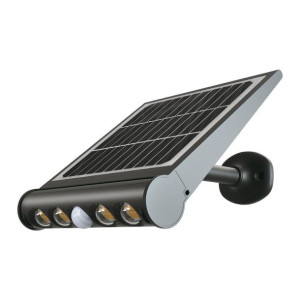 Projektor Solarny 8W LED Czarny 8w1 Czujnik Ruchu IP65 V-TAC VT-11108 3000K