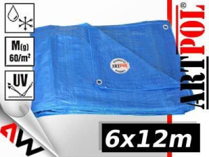Plandeka Niebieska 65g 6 X 12m