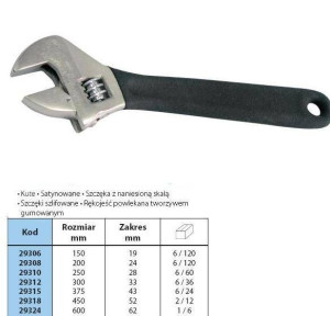 Proline Klucz Nastawny / Szwed 150mm Profes.