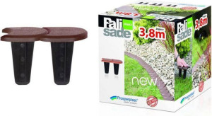 Prosperplast Palisada Ogrodowa Płaska Brązowa 3,8m