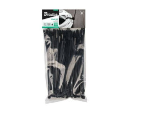 Opaska Plastik Czarna 8,8x400/100szt...