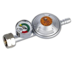 Reduktor Gazowy 37mbar 1,5kg/h Z Zaworem Bezpieczeństwa I Manometrem Bradas
