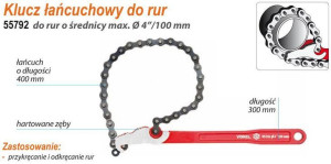 Vorel Klucz Łańcuchowy 300mm 55792