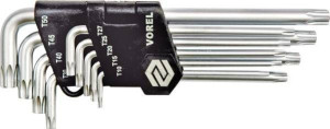 Vorel Klucze Torx T10-t50 Kpl. 9szt. Crv 56478