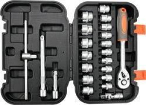 Sthor Zestaw Kluczy 3/8" 22el 58661