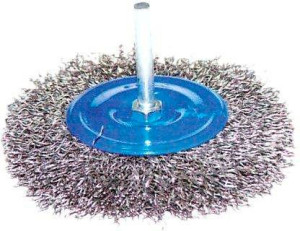 Szczotka Druciana Tarczowa Druciana Z Trzpieniem 120 Mm Sr-t120