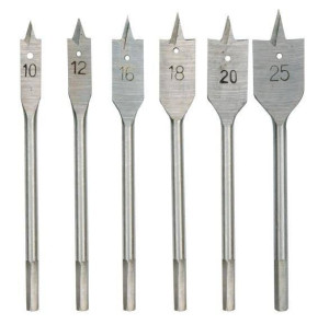 Vorel Wiertła Łopatkowe Kpl. 6szt. 10 - 25mm 22500