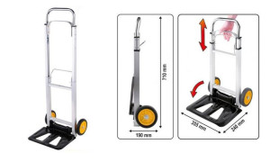 Vorel Wózek Magazynowy Składany 90kg 78661