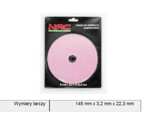 Tarcza 145x3,2x22,3mm Do Ostrzarki Do Łańcuchów
