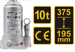Vorel Dźwignik Tłokowy Hydrauliczny 10t 195-375mm 80052