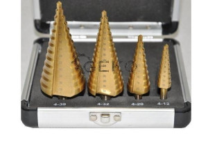 Wiertło Stopniowe Komplet 4szt. 4-39mm