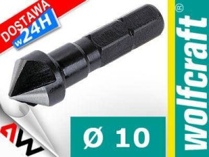 Wolfcraft Fazownik/pogłębiacz Stożkowy 10mm Hss Uchwyt 6-kątny