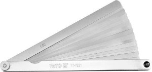Yato Szczelinomierz 200mm 17 Listków 0.02-1.0mm 7221