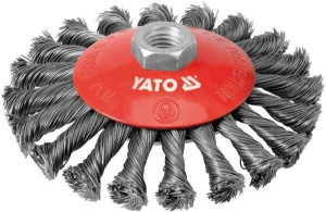 Yato Szczotka Stożkowa 125mm, Na Gwint M14, Drut Skręcany 4764