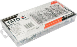 Yato Zest.nakrętek Motyl.metr.150szt. Mix