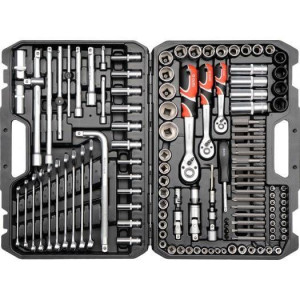 Yato Zestaw Kluczy 1/4" , 3/8" , 1/2" 128 Elem. 38872