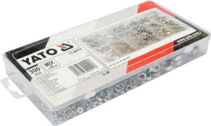 Yato Zestaw Nakrętek Metrycznych 300szt. Mix M3, M4, M5, M6, M8, M10