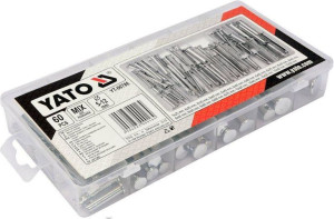 Yato Zestaw Sworzni Z Łbem I Otworem 60szt.