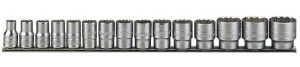 Zestaw 15 nasadek 12-kątnych z chwytem 1/2" TENGTOOLS  M1215MM (28130102)
