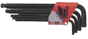 Zestaw 9 szt. kluczy trzpieniowych 6-kątnych z kulką TENGTOOLS 1479MM
