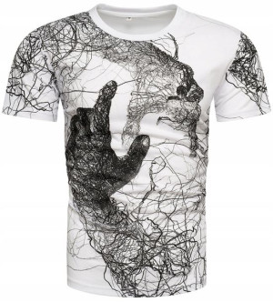 T-shirt Męski Koszulka Print - Xl