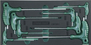 Zestaw kluczy kątowych TORX 8 szt. we wkładce EVA Jonnesway H10MT08KV
