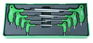 Zestaw kluczy kątowych TORX 8 szt. we wkładce Jonnesway H10MT08SP