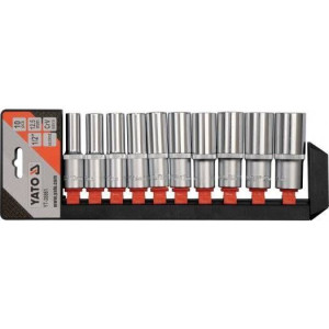Yato Nasadki Długie 1/2" 10 Elem. 38861