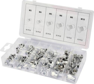 Yato Nitonakrętki Aluminiowe Kpl.150el. M3-m10