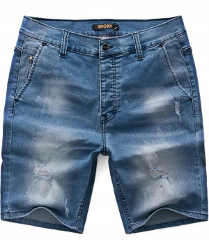 34 - Krótkie Spodenki Jeansowe Niebieskie