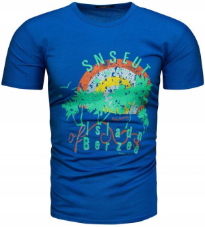 T-shirt Męski Koszulka Bawełna Kolory - M