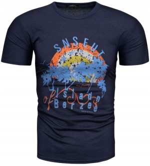 Męska Koszulka T-shirt Kolory - M
