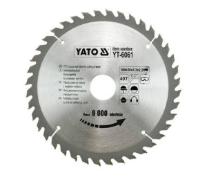Yato Piła Tarczowa Widiowa 184x30mm 40-zębów 6061