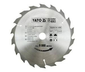 Yato Piła Tarczowa Widiowa 185x20mm 18-zębów 6063