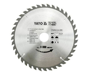 Yato Piła Tarczowa Widiowa 210x30mm 40-zębów 6067