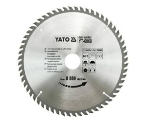 Yato Piła Tarczowa Widiowa 210x30mm 60-zębów 6068