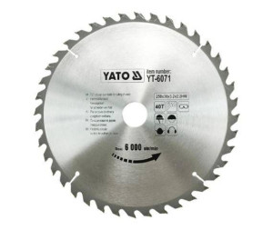 Yato Piła Tarczowa Widiowa 250x30mm 40-zębów 6071