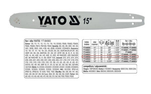 Yato Prowadnica 38cm/64/325"/1,5
