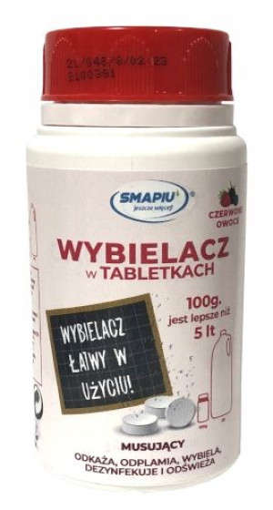 Smapiu Czerwone Owoce wybielacz w tabletkach 40szt