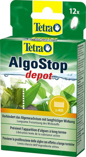 Tetra AlgoStop depot 12 tabl. - do zwalczania glonów