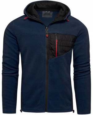 Bluza Polar Męski Z Kapturem Rozpinany - Xl