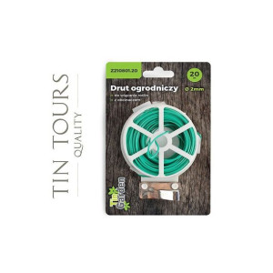 Tin Tours Tasiemka Ogrodnicza Drut Z Obcinaczem 20mx2mm